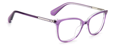 Youth Girls Kate Spade Eyeglasses: Tahlia - Violet SpecSMART Eye Clinic (Diagonal View)